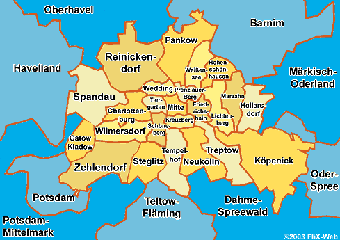 Postleitzahlen Berlin Karte